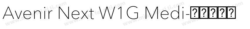 Avenir Next W1G Medi字体转换